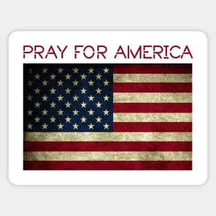 Pray for America Sticker